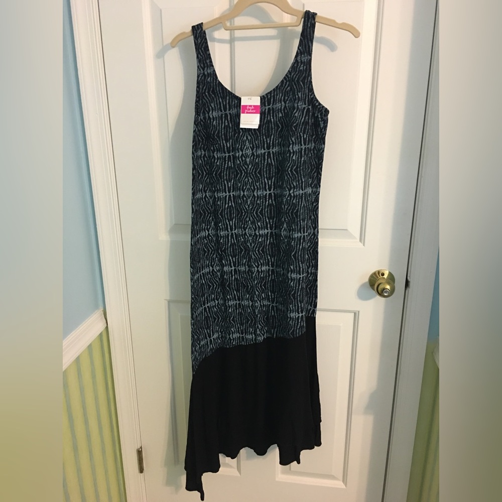 Tank Dress With Asymmetric Tiered Hem (NWT)